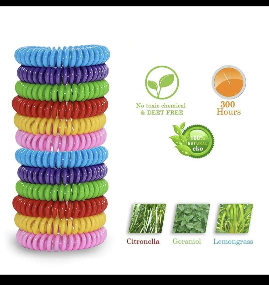 💎Bracelet Anti-Moustique – Lot de 12 pièces 🦟